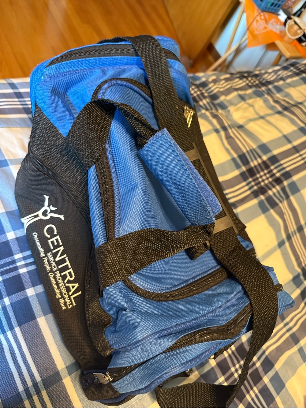 Blue & Black Men’s or Women’s Duffel Bag - Professional Carry